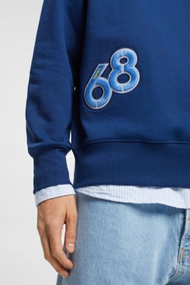 Varsity patch sweatshirt, INK, detail-asia image number 6