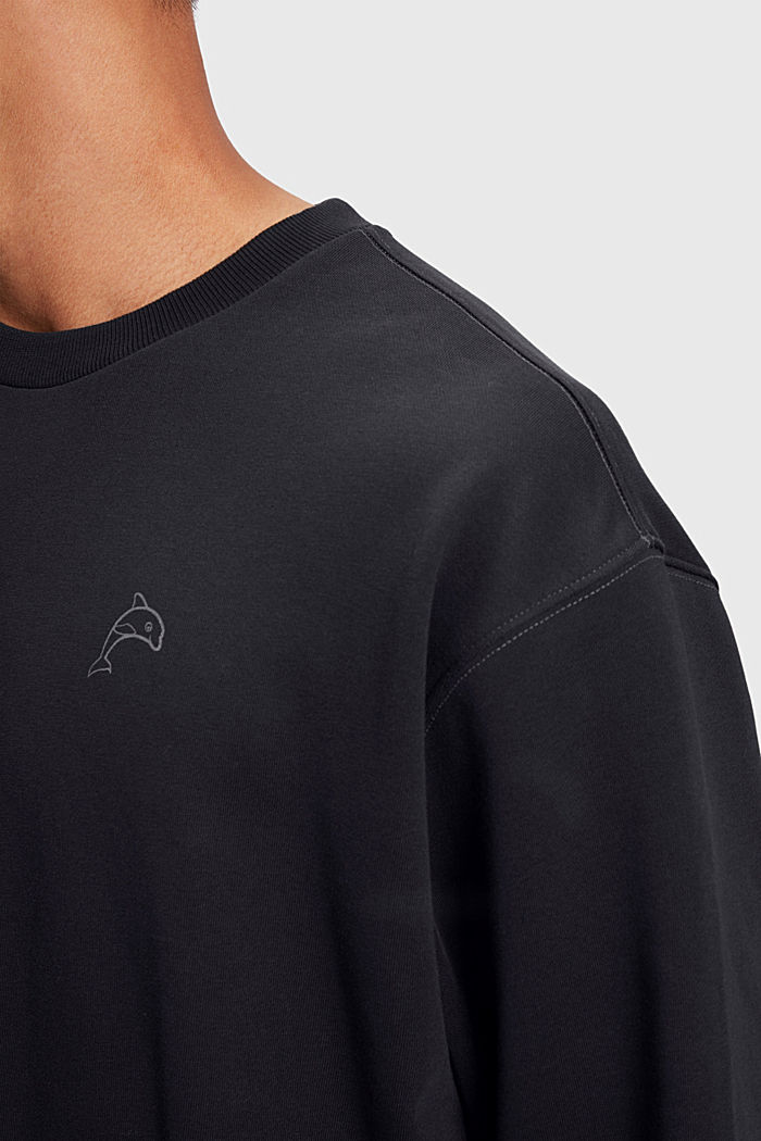 Color Dolphin Sweatshirt, BLACK, detail-asia image number 2