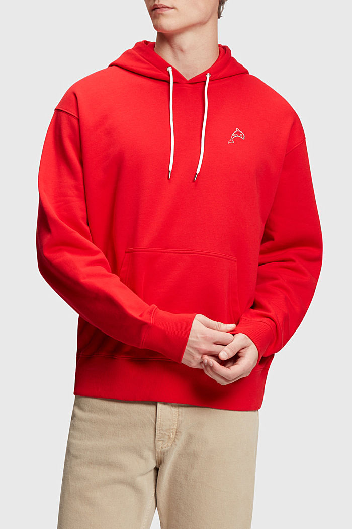 Color Dolphin Hoodie, ORANGE RED, detail-asia image number 0