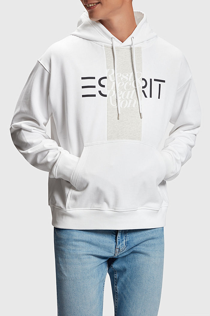 Patched hoodie, WHITE, detail-asia image number 0