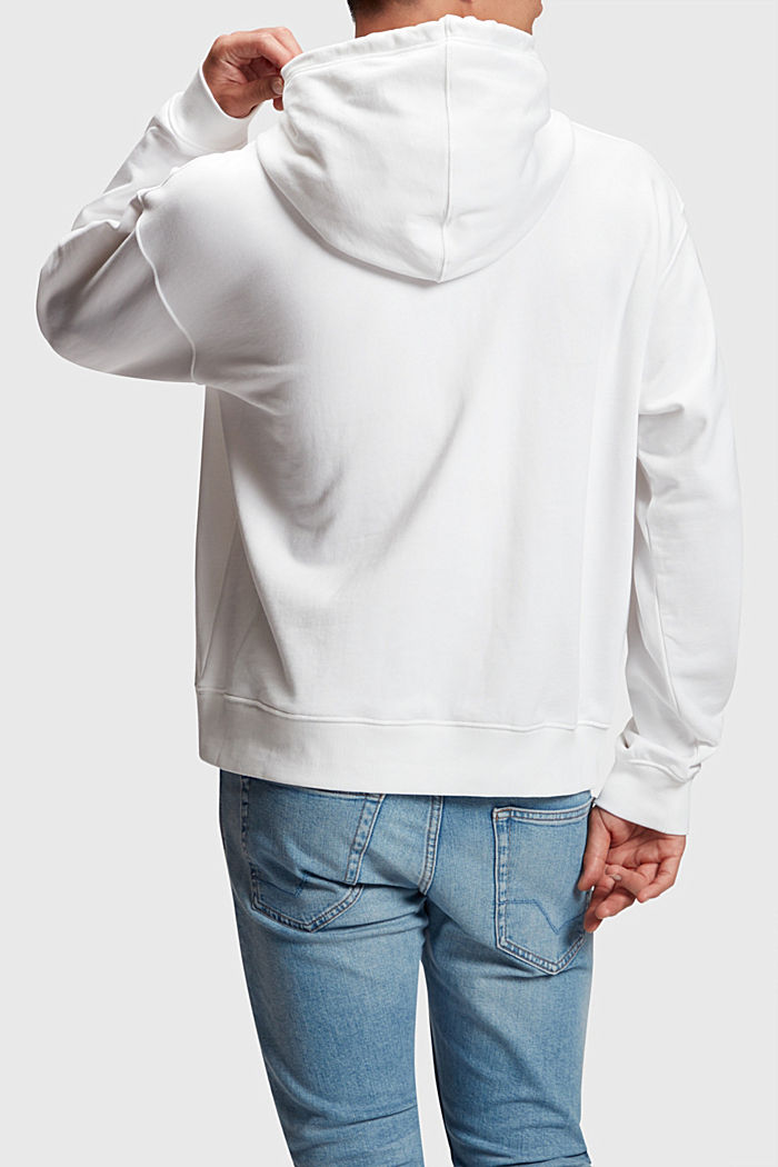 Patched hoodie, WHITE, detail-asia image number 1