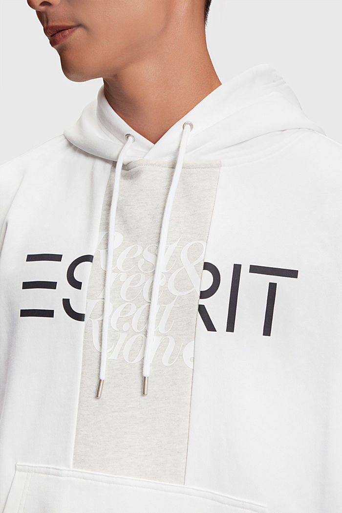 Patched hoodie, WHITE, detail-asia image number 2