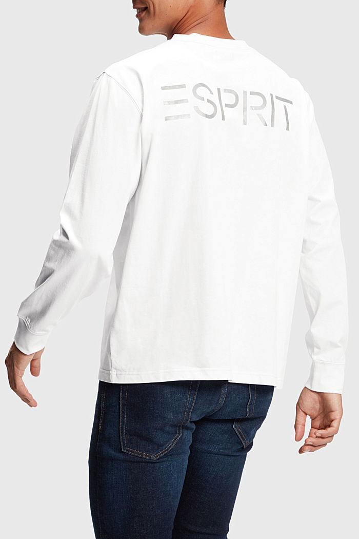 Color Dolphin Long Sleeve Top, WHITE, detail-asia image number 1