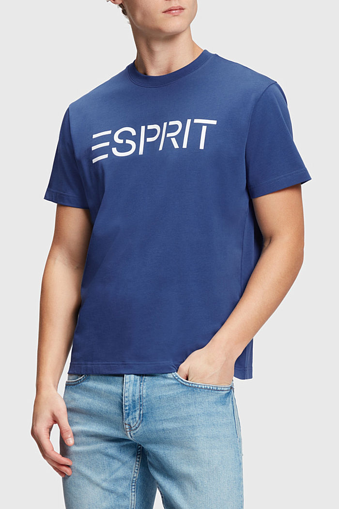 유니섹스 로고 티셔츠, BRIGHT BLUE, detail-asia image number 0