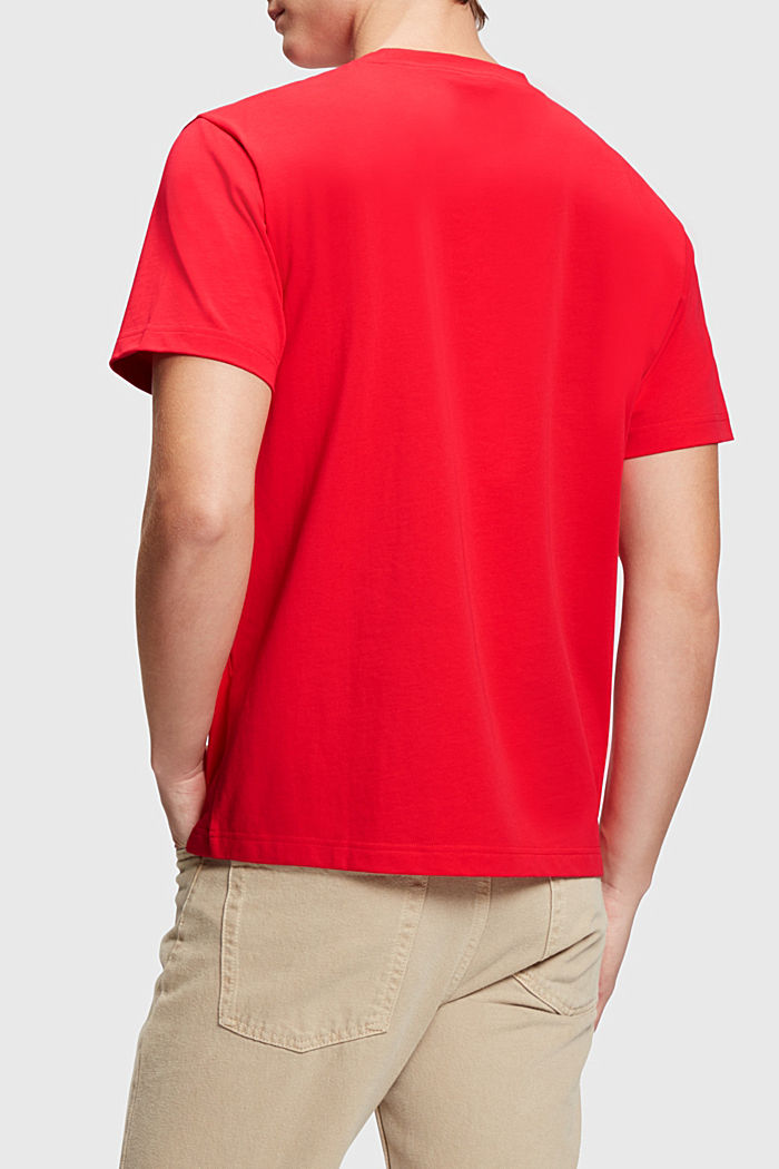 유니섹스 로고 티셔츠, ORANGE RED, detail-asia image number 1