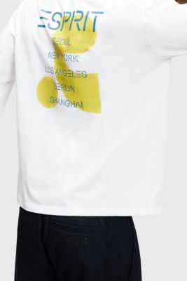 Long-sleeved top with back print, BLACK, detail-asia image number 3