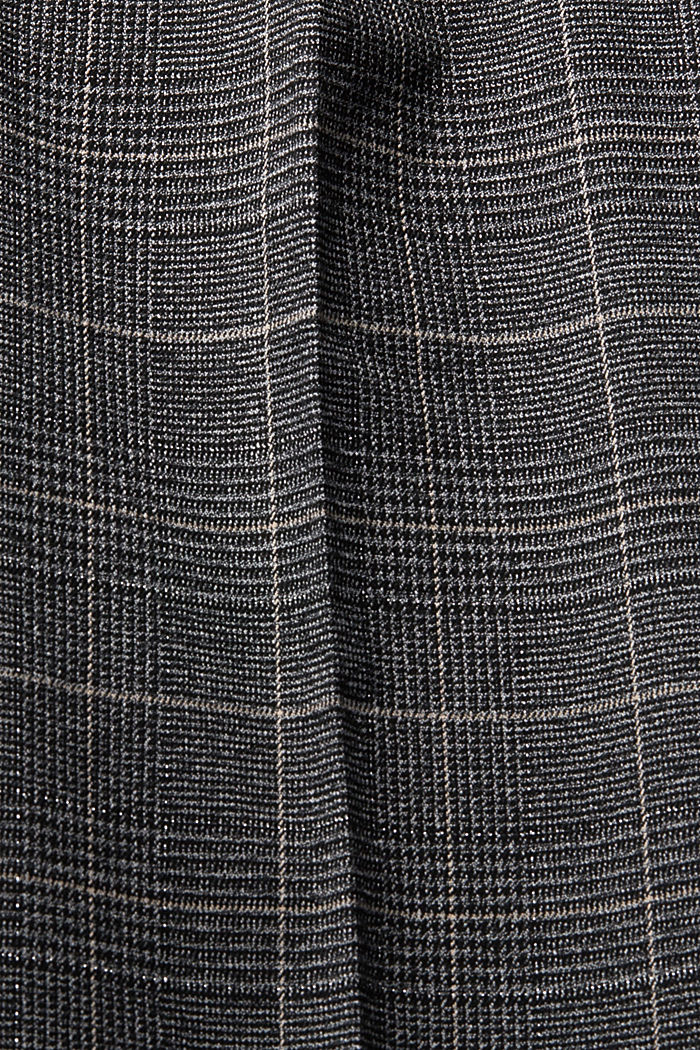 Checked high-rise trousers, GUN METAL, detail-asia image number 6