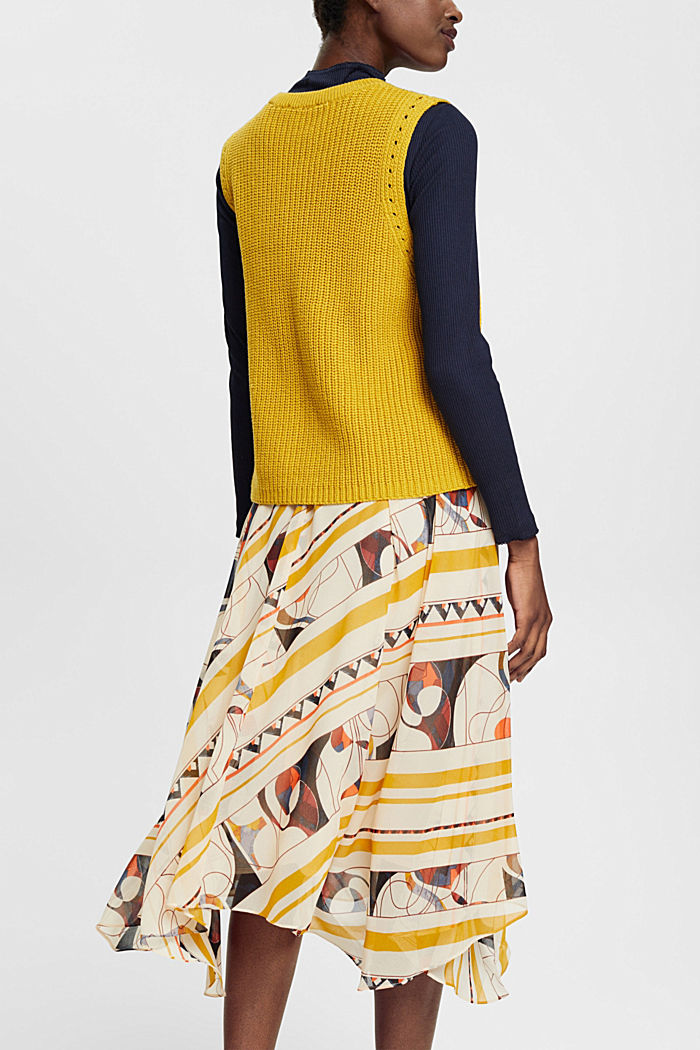 Patterned midi skirt, CREAM BEIGE, detail-asia image number 3