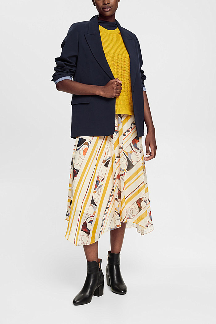 Patterned midi skirt, CREAM BEIGE, detail-asia image number 1