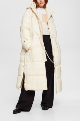 Oversized puffer coat with drawstring waist, ICE, detail-asia image number 1