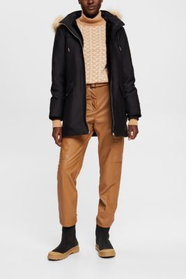 Parka with faux fur hood, BLACK, detail-asia image number 2