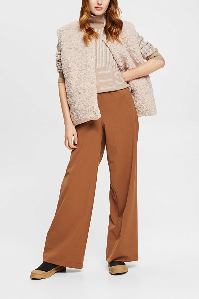 Long wool blend jumper, LIGHT BEIGE, detail-asia image number 1