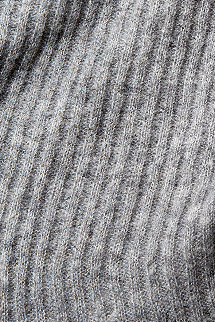 Wool blend roll neck jumper, MEDIUM GREY 5, detail-asia image number 4