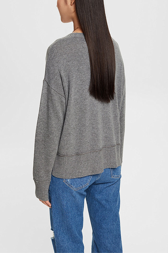 Sweaters, MEDIUM GREY, detail-asia image number 3