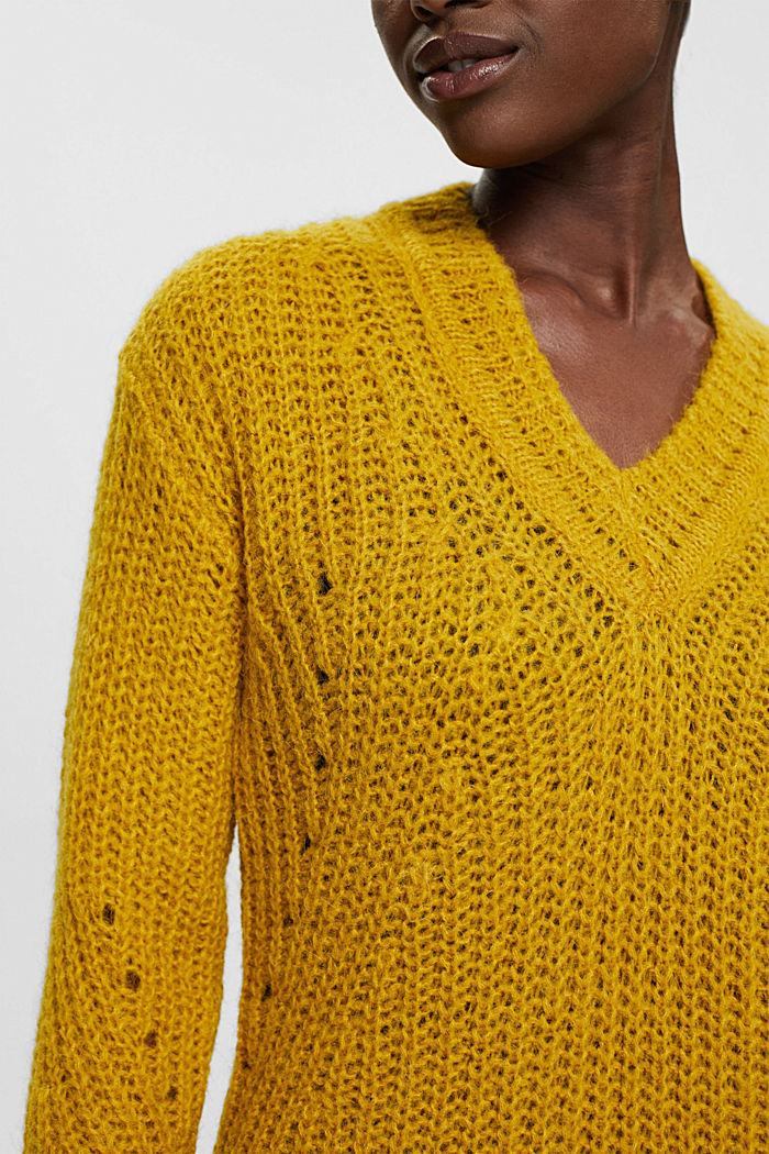 Alpaca blend jumper, DUSTY YELLOW, detail-asia image number 2