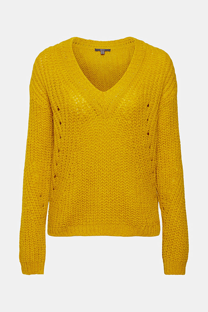 Alpaca blend jumper, DUSTY YELLOW, detail-asia image number 5