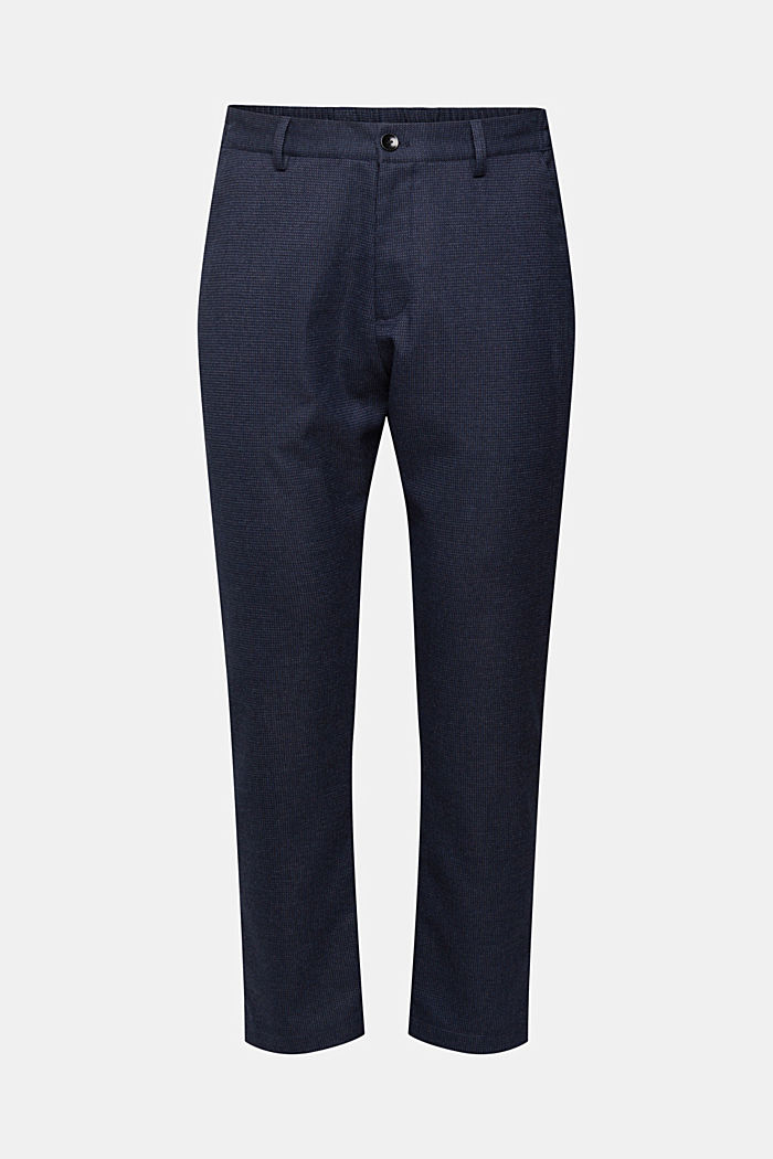Textured suit trousers, DARK BLUE, detail-asia image number 7
