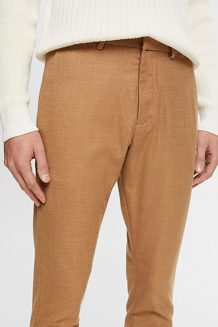 Wool touch trousers, CAMEL, detail-asia image number 2