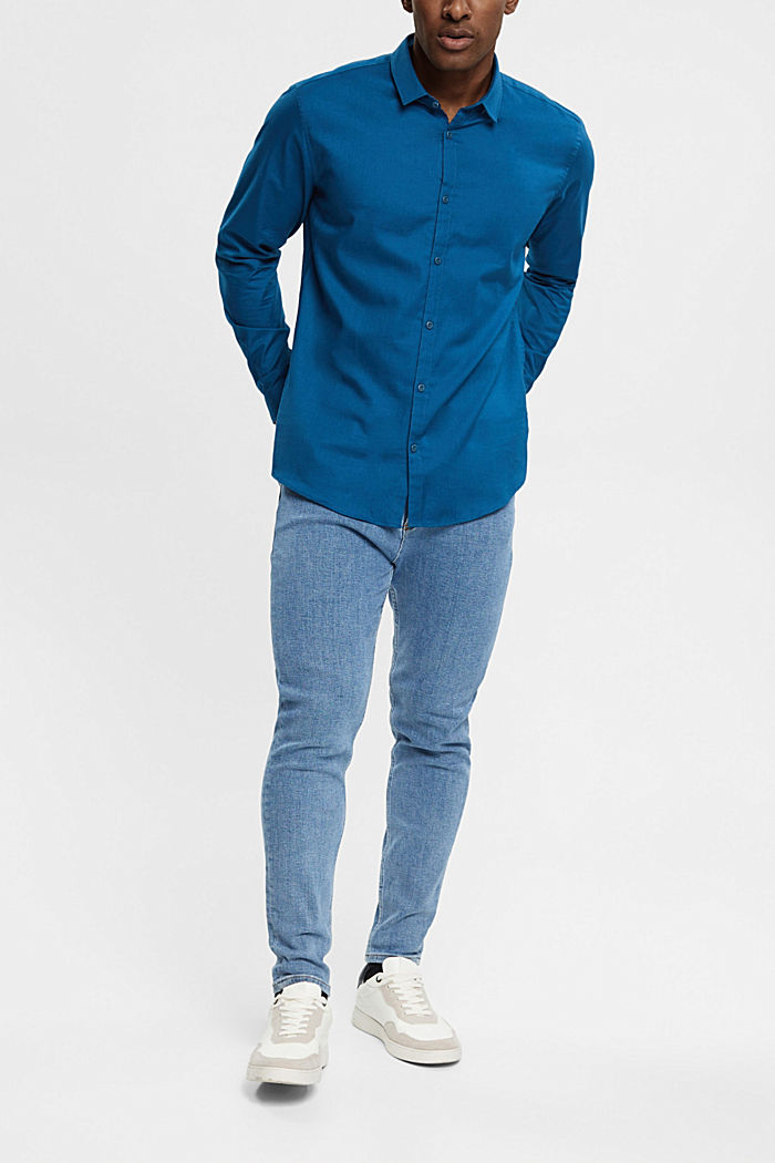 Slim fit shirt, PETROL BLUE, detail-asia image number 4