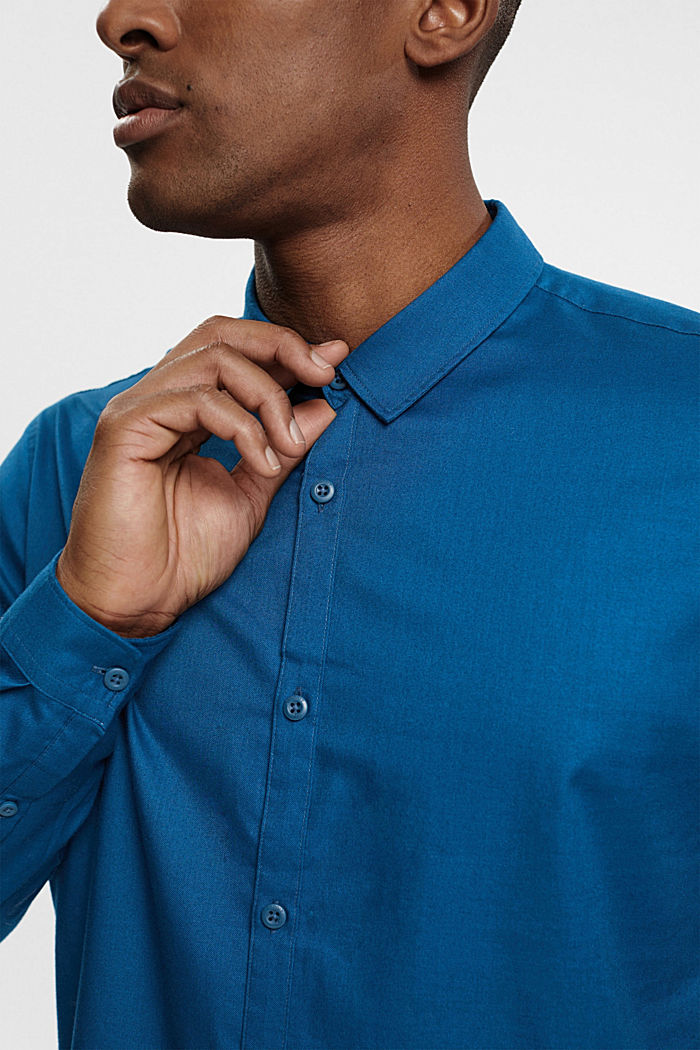 Slim fit shirt, PETROL BLUE, detail-asia image number 2