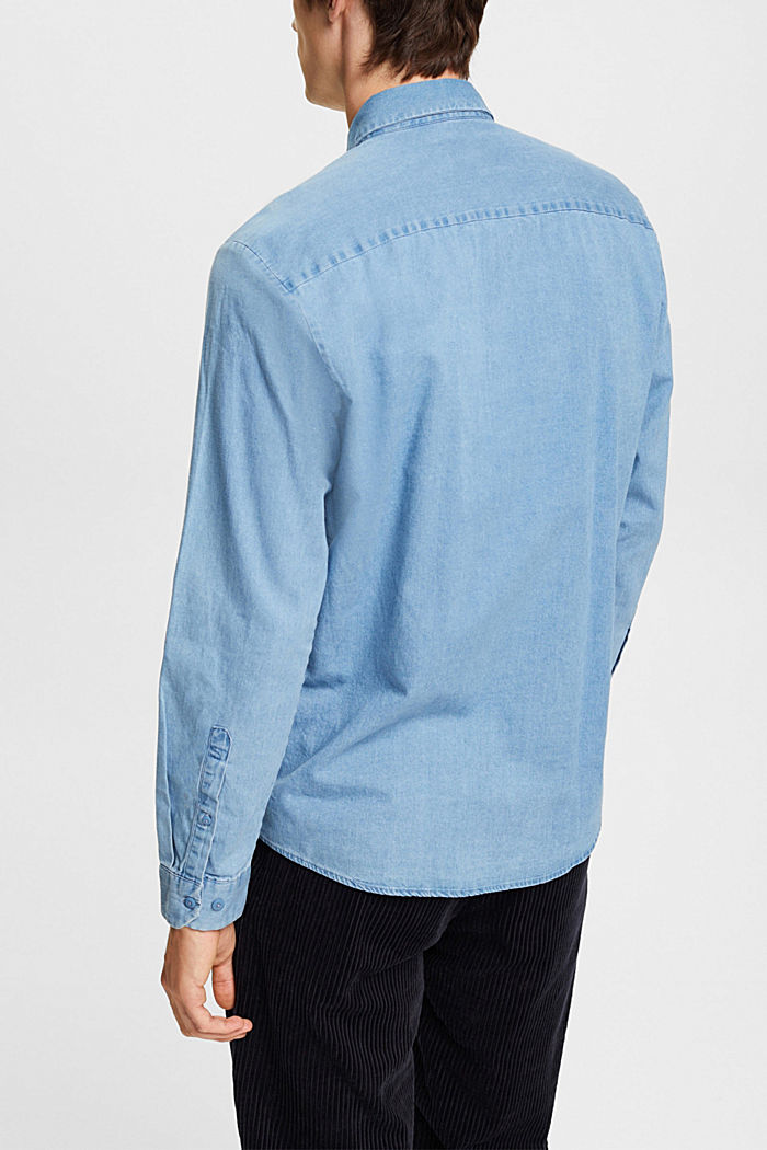 Denim shirt, BLUE BLEACHED, detail-asia image number 3