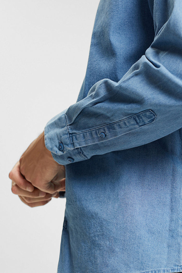 牛仔襯衫, BLUE BLEACHED, detail-asia image number 2