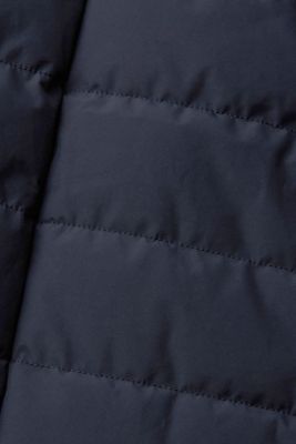 Quilted coat with lapel collar, NAVY, detail-asia image number 5