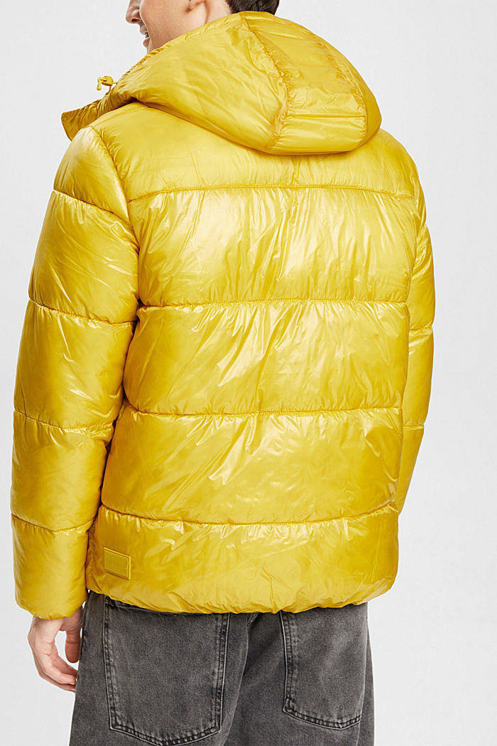 Glossy puffer jacket, PASTEL YELLOW, detail-asia image number 3