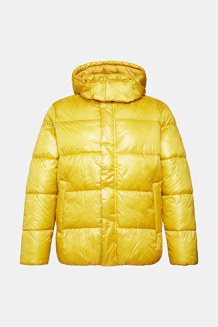 Glossy puffer jacket, PASTEL YELLOW, detail-asia image number 5