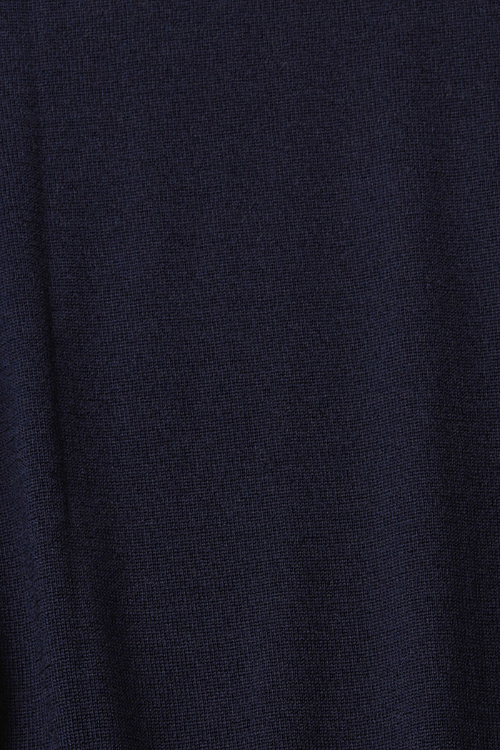Roll neck wool sweater, NAVY, detail-asia image number 6