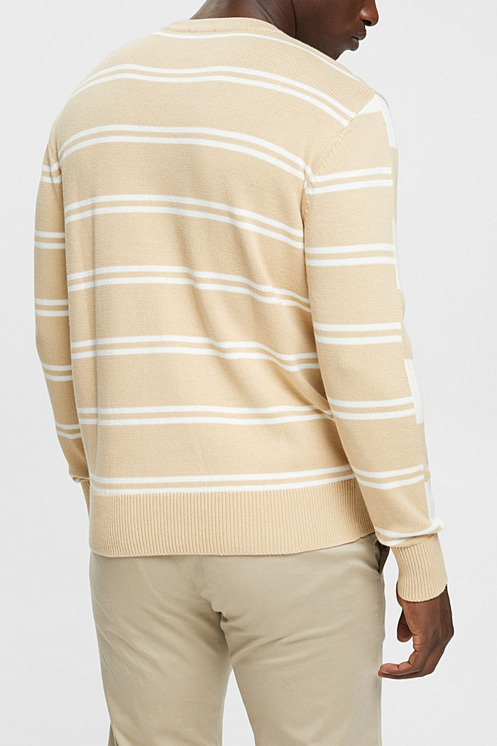 Rib-knit jumper, 100% cotton, CREAM BEIGE, detail-asia image number 3