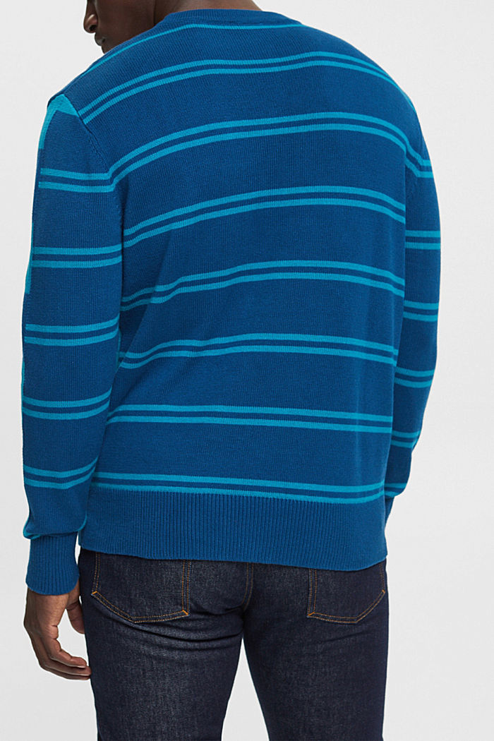 Striped jumper, PETROL BLUE, detail-asia image number 3