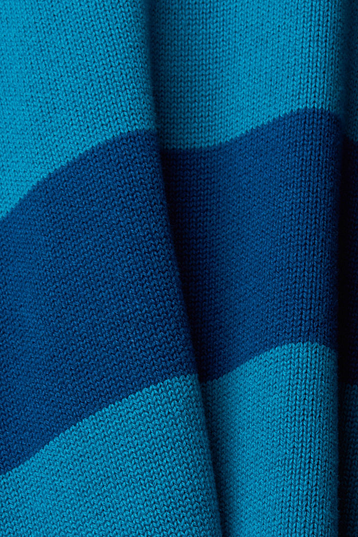 Striped jumper, PETROL BLUE, detail-asia image number 4