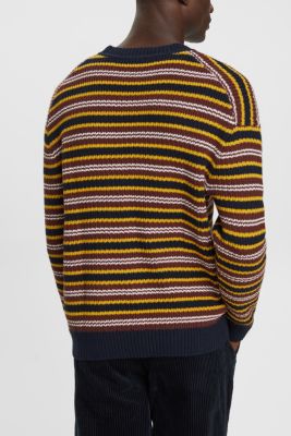 Striped wool blend jumper, NAVY, detail-asia image number 3