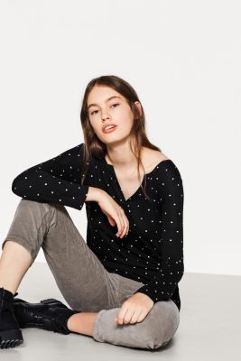 edc Flowing printed long sleeve top at our Online Shop