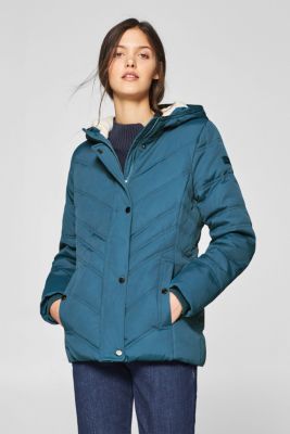 Esprit Down jacket with a teddy fur hood at our Online Shop