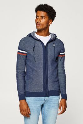 Esprit - Knitted hoodie in 100% cotton at our Online Shop