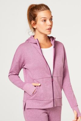 Esprit - Hooded cardigan in lightweight sweatshirt fabric at our Online ...