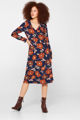 wrap over midi dress