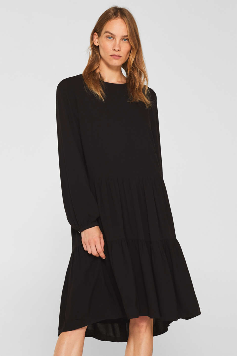 Esprit - Web-Kleid mit Volant-Rock im Online Shop kaufen