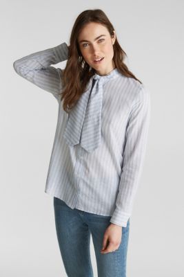 Esprit Mit Leinen gestreifte SchluppenBlusen im Online Shop kaufen