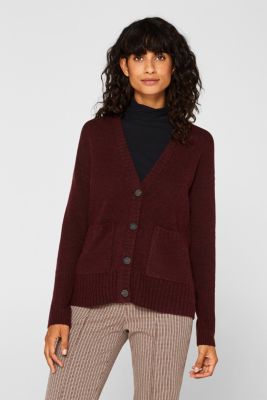 Esprit Mit Wolle melierter Cardigan im Online Shop kaufen