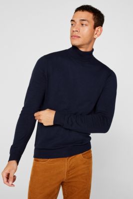 fine knit polo neck jumper