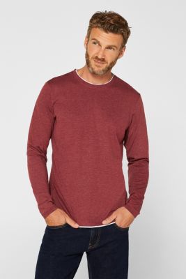 Esprit - Long sleeve jersey T-shirt in a layered look at our Online Shop