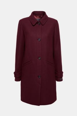 Wool blend coat