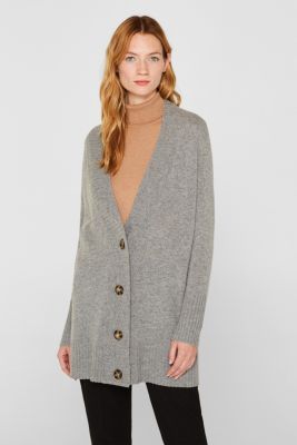 Esprit Long cardigan, 100 cashmere at our Online Shop