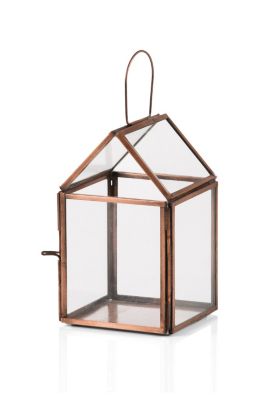 Esprit Houseshaped lantern in glass/metal at our Online Shop