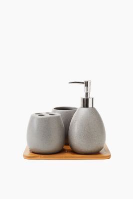 4-teiliges Badezimmer-Set Bamboo