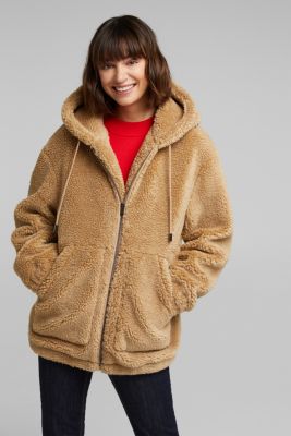 teddy jacket with hood