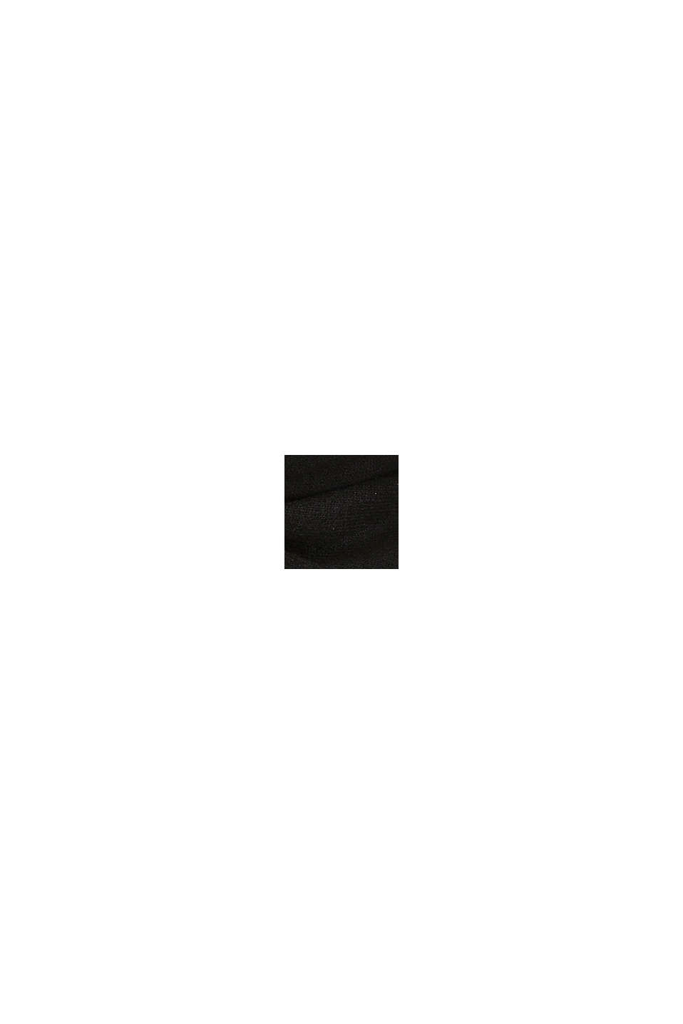 Con cashmere: sciarpa in misto lana, BLACK, swatch